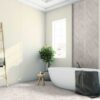 A Rocko falburkolat Mandula szín 0564 fürdőszobában is megállja a helyét